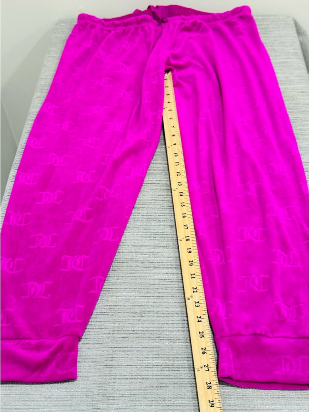 Juicy Couture Velour Sleepware Pajama Set Women's Size XL Pink - Picture 8 of 9